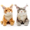 Kép 2/2 - Plüss Maine Coon macska vörös-barnás 36cm