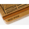 Kép 3/7 - Krea-Wood nyírfából készült tablet tartó állvány, barna színben
