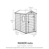 Kép 7/7 - Keter Kerti ház, műanyag, Manor 4X6