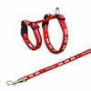 Kép 2/2 - Trixie Small Hám és póráz szett - gyorscsattal (mintás,vegyes színek) törpe nyulak részére (20-33cm/8mm)