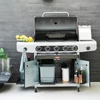 Kép 6/9 - Barbecook BC-GAS-2031 Siesta 612 Black Edition gázgrill, tárolóval, oldalégővel, nyárs égőfejjel, 143x56x120cm