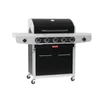 Kép 1/9 - Barbecook BC-GAS-2031 Siesta 612 Black Edition gázgrill, tárolóval, oldalégővel, nyárs égőfejjel, 143x56x120cm