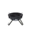 Kép 4/6 - Barbecook BC-SMO-5017 Oskar S zománcozott füstölő és grill, fekete, átmérő 40cm