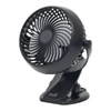 Kép 1/3 - Home CLF 10/BK csíptetős, akkumulátoros ventilátor, 3 fokozat, 10 cm-es lapátátmérő, állítható fejrész, 1800 mAh Li-ion akkumulátor, fekete