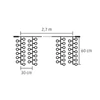 Kép 3/3 - Home DLFC 600/WW LED-es cluster fényfüggöny, 2,7x0,6 m / 600 db melegfehér LED, állófényű, fehér vezeték, sorolható, kül- és beltéri kivitel