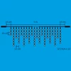 Kép 2/2 - Home DLFJ 200/WH LED-es fényfüggöny, 5 m / 200 db hidegfehér LED, állófényű, fehér vezeték, sorolható, kül- és beltéri kivitel