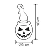 Kép 4/4 - Home KD 180 T felfújható halloween tök, 183 cm, belső LED projektorral, beépített ventilátor, kül- és beltéri