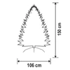 Kép 3/3 - Home KMF 4/150 műfenyő, 150 cm magasság, 106 cm átmérő