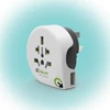 Kép 1/3 - Q2POWER 1.100170 utazóadapter, World to Australia USB, indulási ország: AUS/CHINA, IT, UK, CH, BRAZIL, USA, EURO, célország: AUS/CHI, USB port