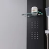 Kép 8/9 - Alegro Black hidromasszázs zuhanypanel, rozsdamentes acél