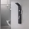 Kép 4/9 - Alegro Black hidromasszázs zuhanypanel, rozsdamentes acél