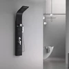 Kép 2/9 - Alegro Black hidromasszázs zuhanypanel, rozsdamentes acél