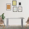 Kép 2/7 - Berna 140 cm szögletes üveg étkezőasztal transparent