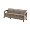 Kép 1/2 - Corfu love seat max kanapé, cappuccino színben, homok párnával