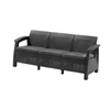 Kép 1/2 - Corfu love seat max kanapé, grafit színben, világos szürke párnával