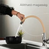 Kép 3/9 - Corin álló mosogató csaptelep flexibilis kifolyócsővel bézs