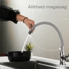 Kép 3/9 - Corin álló mosogató csaptelep flexibilis kifolyócsővel szürke