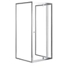 Kép 1/2 - Flexi falsíkra szerelhető aszimmetrikus zuhanykabin 80x90 cm zuhanytálca nélkül