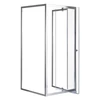 Kép 1/4 - Flexi falsíkra szerelhető szögletes zuhanykabin 90x90 cm zuhanytálca nélkül