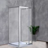 Kép 2/4 - Flexi falsíkra szerelhető szögletes zuhanykabin 90x90 cm zuhanytálca nélkül