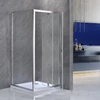 Kép 3/4 - Flexi sarokba szerelhető aszimmetrikus zuhanykabin 80x90 cm zuhanytálca nélkül