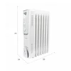 Kép 3/6 - HH-1001 7 tagos olajradiátor 600W/900W/1500W