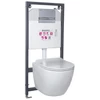 Kép 1/3 - Kasos Adriatic Chrome falba építhető WC tartály szett