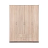 Kép 3/6 - Miami gardróbszekrény 160x205 cm sonoma tölgy-yorki tölgy