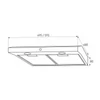 Kép 3/5 - MODO 60 Black Beépíthető konyhai páraelszívó 60 cm széles 80W