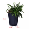 Kép 2/2 - Rattan Planter M virágtartó grafit