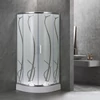 Kép 2/9 - Spirit BAMBOO 90x90x194 cm íves zuhanykabin, erősített akril zuhanytálcával