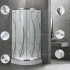 Kép 5/9 - Spirit BAMBOO 90x90x194 cm íves zuhanykabin, erősített akril zuhanytálcával