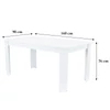 Kép 4/6 - Yorki Standard étkezőasztal 160x90 cm fehér