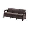 Kép 1/2 - Corfu love seat max kanapé, barna színben, meleg taupe párnával