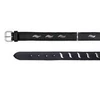 Kép 2/2 - Trixie Leather collar - bőr nyakörv - fekete/fém (L) 48-56cm/30mm
