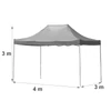 Kép 6/6 - Összecsukható kerti pavilon 3x4 m bézs