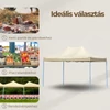 Kép 2/6 - Összecsukható kerti pavilon 3x4 m bézs