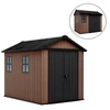 Kép 1/7 - Newton Plus wide 9 x 7,5 műanyag kerti ház barna