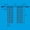 Kép 5/5 - Home DLF 600/WH LED-es fényfüggöny, 2x3 m / 600 db hidegfehér LED, állófényű, fehér vezeték, sorolható, kül- és beltéri kivitel