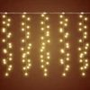 Kép 5/7 - Home MLF 300/WW micro LED-es cluster fényfüggöny, 3x0,5 m / 300 db melegfehér micro LED, 8 fényprogram, távirányító, hálózati adapter, kül- és beltéri kivitel