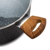 Kép 4/5 - Nava 10-144-121 Nature tapadásmentes lábas, kőbevonattal, hőálló fogantyú, üvegfedő, 24 cm
