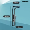 Kép 3/6 - Luxory hidromasszázs zuhanypanel szürke