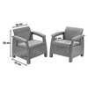 Kép 3/5 - Corfu Relax duo cube kerti bútor garnitúra barna