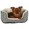 Kép 3/3 - Trixie Bed Davin - szögletes, peremes ágy (szürke/krém) kisállatok részére (60x45cm)
