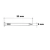 Kép 2/2 - Import 2x25mm 800db lencsefejű betonszeg, panelszeg