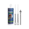 Kép 1/2 - KOELNER 300ml poliészter gyanta szett- 4db Menetes szár M10x130mm+1 db R-KEM-II +2 keverőszár