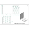 Kép 2/2 - KOELNER 80x80x60mm sarokösszekötő lemez horganyzott, vastagság: 2,0mm