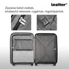 Kép 7/9 - TraveLux light közepes bőrönd puha 68x45x25 cm fekete