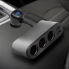 Kép 5/5 - SAL SAU80W autós feszültségelosztó és USB töltő, 3.4A USB töltő, max.80Watt, fém burkolat, Voltmérő, autó-akkumulátor állapotának ellenőrzése, 12/24V járművekhez
