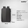 Kép 3/9 - Axen merevített Usb-s laptop hátizsák szürke